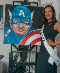 Miss Kansas Masked Hero Painting 202//246